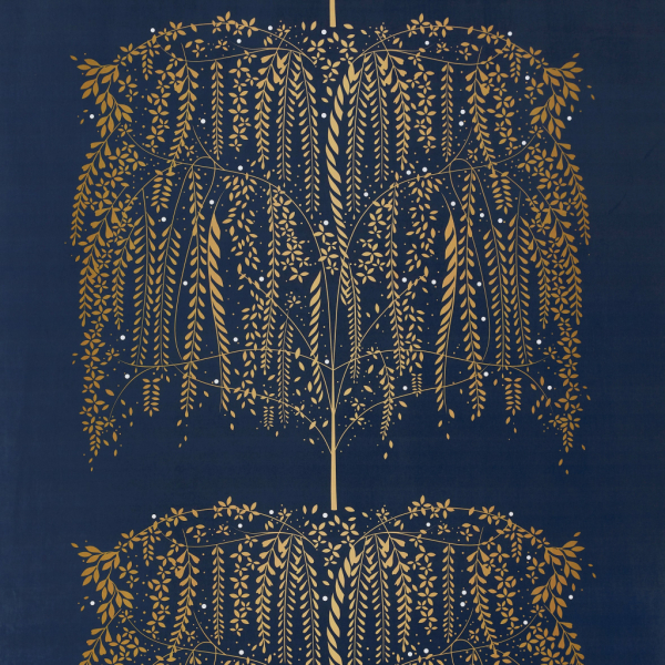 Willow Tree Velvet Navy