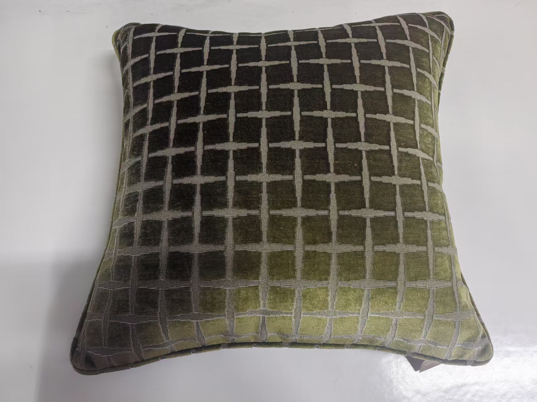 Checkers Cushion Green-2